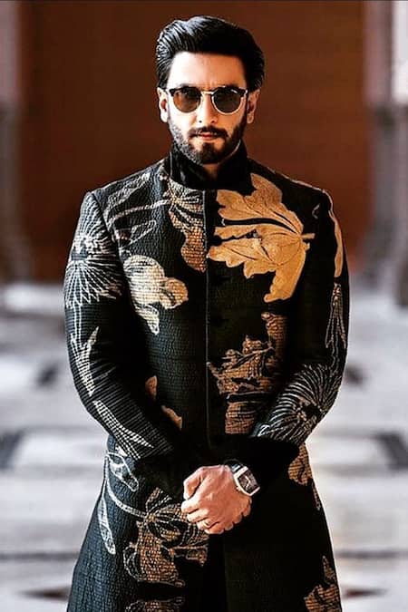 Shop Rohit Bal Black Chanderi Dori Work Shibori Embroidered Sherwani at Aza Fashions Shop_Rohit Bal_Black Chanderi Dori Work Shibori Embroidered Sherwani _at_Aza_Fashions