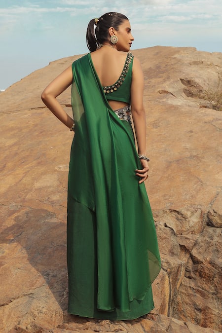 Ridhima Bhasin Pre-Draped Saree with Belt 