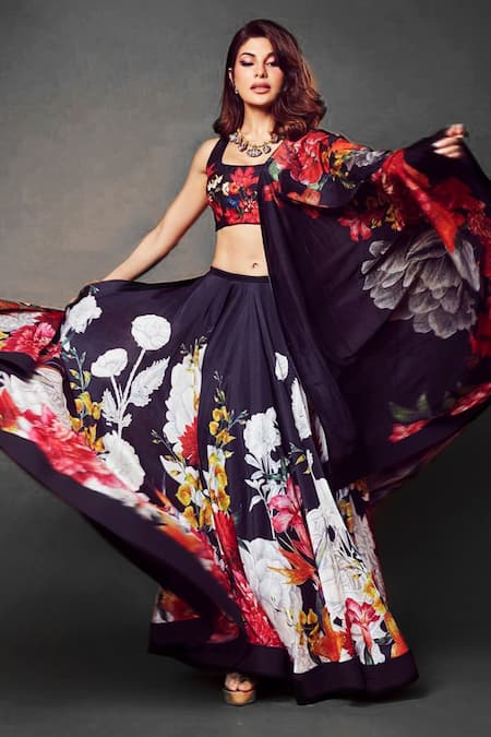 Rohit Bal Floral Print Lehenga Set 