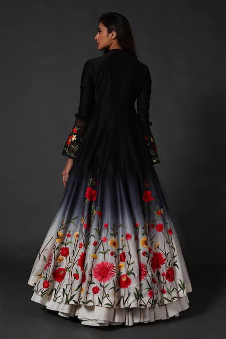 Rohit Bal Chanderi Silk Anarkali Set 