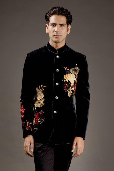 Rohit Bal Silk Velvet Bandhgala 