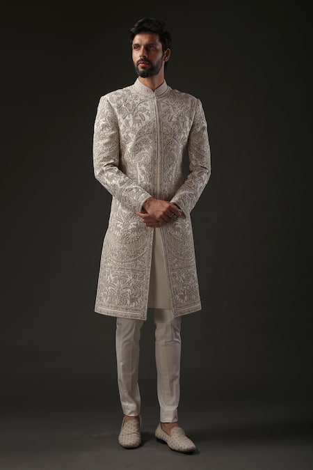 Rohit Bal Matka Silk Embroidered Sherwani 