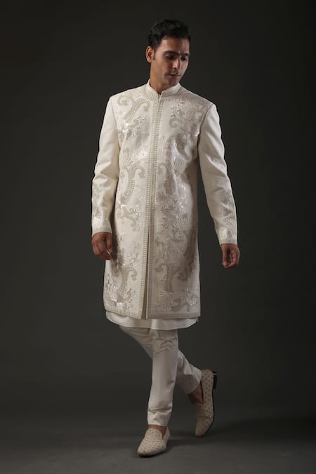 Rohit Bal Matka Silk Embroidered Sherwani 