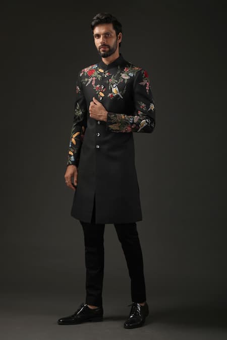 Rohit Bal Matka Silk Embroidered Sherwani 