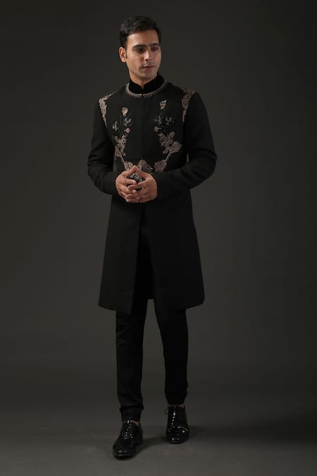 Rohit Bal Matka Silk Embroidered Sherwani 