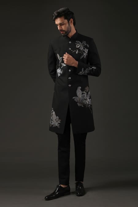 Rohit Bal Matka Silk Embroidered Sherwani 