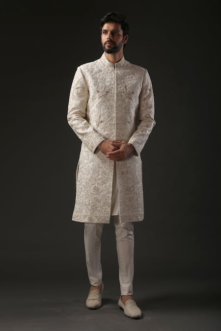 Rohit Bal Matka Silk Embroidered Sherwani 