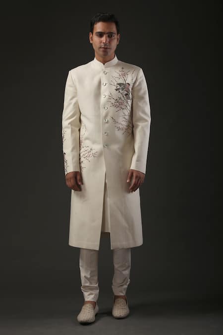 Rohit Bal Matka Silk Embroidered Sherwani 