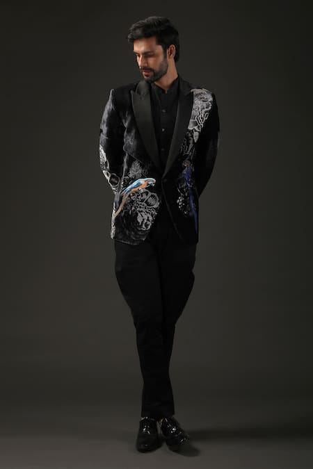 Rohit Bal Silk Velvet Tuxedo 