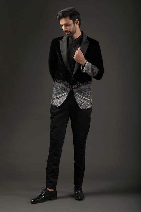 Rohit Bal Silk Velvet Tuxedo 