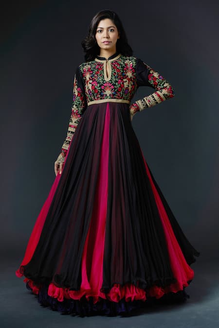 Rohit Bal Floral Embroidered Anarkali Set 