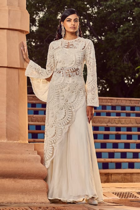 Ridhima Bhasin Embroidered Kurta & Pant Set 