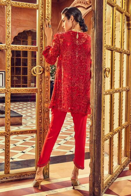Ridhima Bhasin Embellished Kurta & Harem Pant Set 