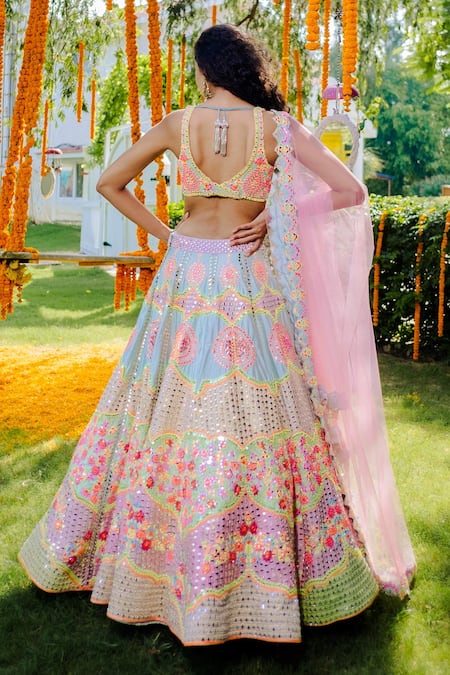 Rajbinder Chahal Embroidered Bridal Lehenga Set 