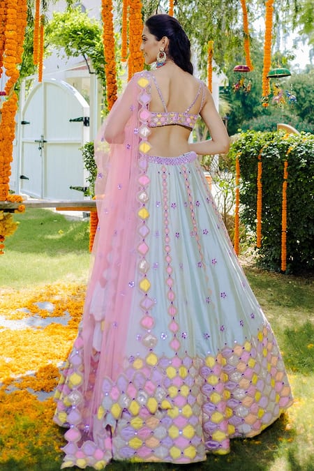 Rajbinder Chahal Embroidered Bridal Lehenga Set 