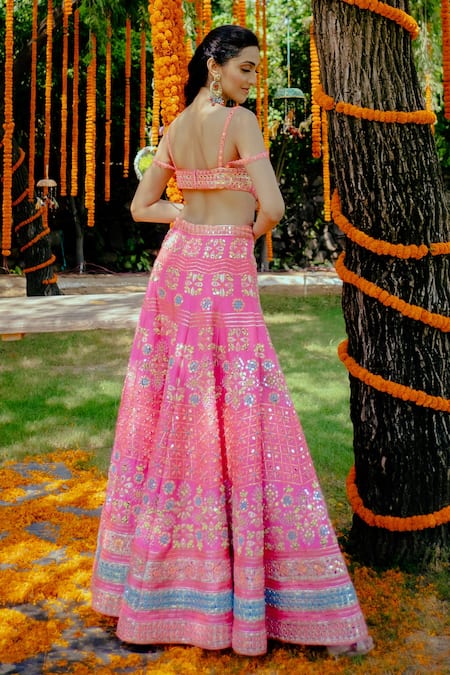 Rajbinder Chahal Embroidered Cutout Jumpsuit 