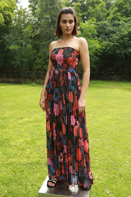 Rina Dhaka Floral Printed Dress 