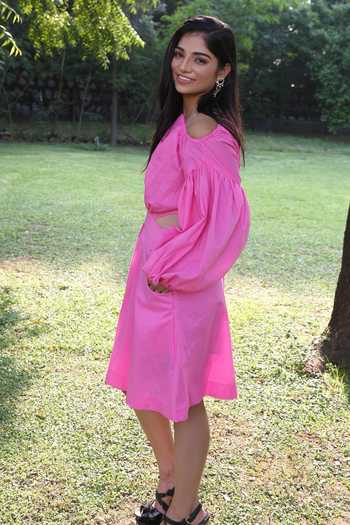 Buy_Rina Dhaka_Pink Off Shoulder Dress_Online_at_Aza_Fashions