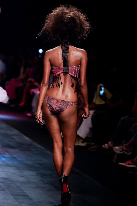 Rina Dhaka Abstract Print Bikini Set 