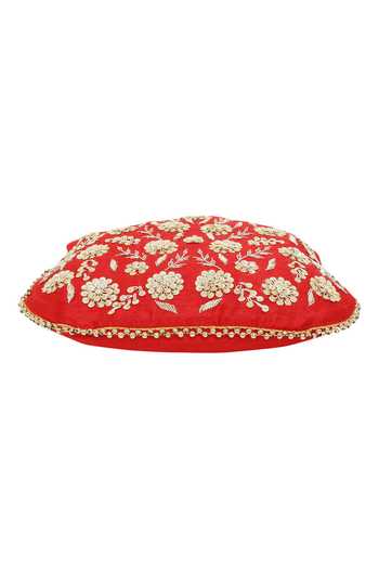 Buy The Purple Sack Red Embroidery, Sequins Floral Potli Bag Online at Aza Fashions Buy_The Purple Sack_Red Embroidery, Sequins Floral Potli Bag _Online_at_Aza_Fashions