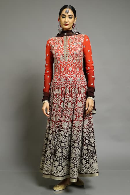 Abhishek Gupta Embroidered Anarkali Set 