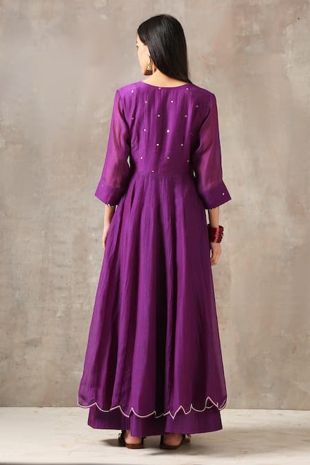 Rekha Agra Handloom Chanderi Anarkali Set 