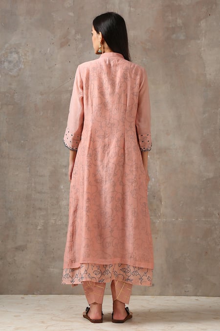 Rekha Agra Handloom Chanderi Kurta Set 