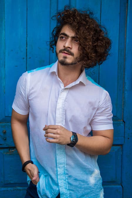 Runit Gupta Ombre Cotton Shirt 