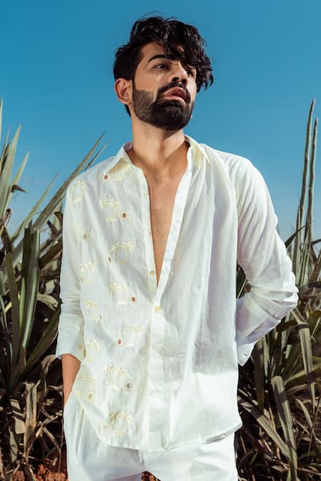 Runit Gupta Island Embroidered Shirt 