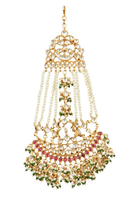 Riana Jewellery Gold Plated Bead Drop Passa Online at Aza Fashions Riana Jewellery_Gold Plated Bead Drop Passa _Online_at_Aza_Fashions