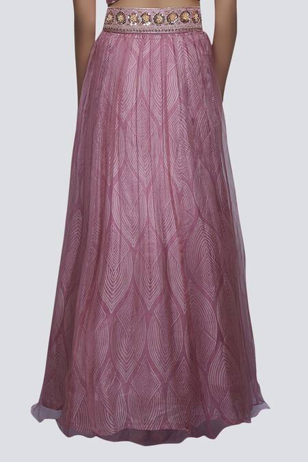 Shop_Riraan Couture_Pink Embroidered Silk Lehenga Set _Online_at_Aza_Fashions