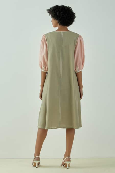 Madder Much Risa Cotton Colorblock Dress 