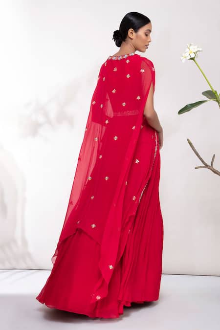 Aneesh Agarwaal Embroidered Lehenga Set 