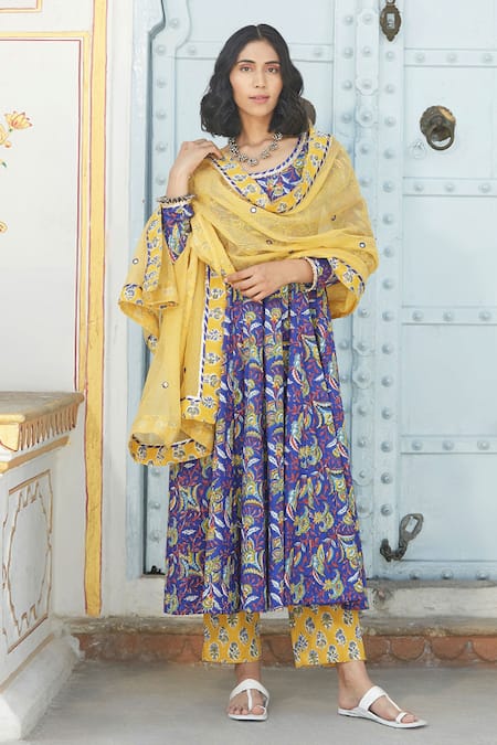 Rivaaj Clothing Floral Print Anarkali Set  