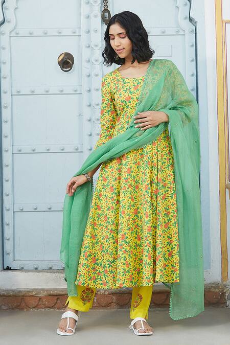 Cotton anarkali suits by cheap sabyasachi