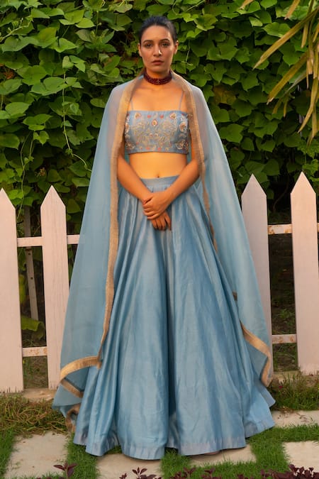 Rashi Jain Asman Chanderi Bridal Lehenga Set 