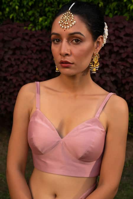 Buy_Rashi Jain_Pink Organza Satin Silk Gulaab Embroidered Saree _Online_at_Aza_Fashions