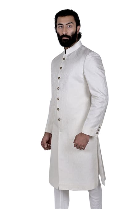 Rohit Kamra Jaipur Silk Brocade Sherwani Set 