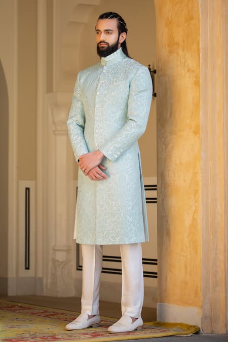 Rohit Kamra Jaipur Embossed Sherwani 