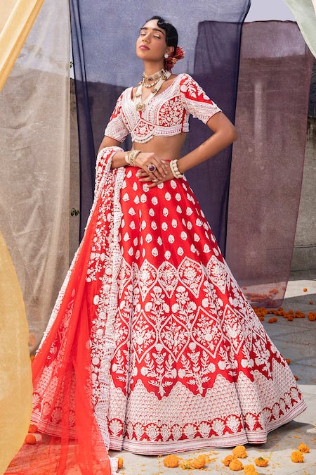 Riantas Embroidered Bridal Lehenga Set 