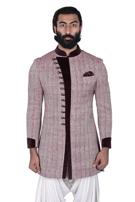 Rohit Kamra Jaipur Embroidered Bandhgala Set 