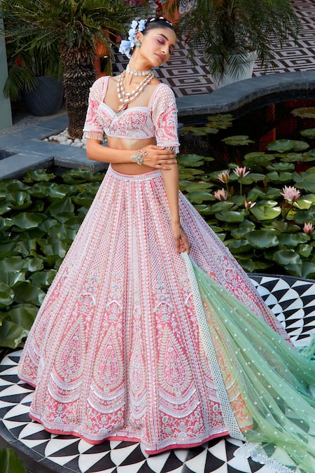 Riantas Jasmine Embroidered Bridal Lehenga Set 