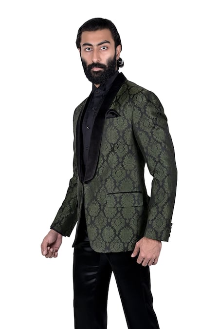 Rohit Kamra Jaipur Silk Brocade Tuxedo  