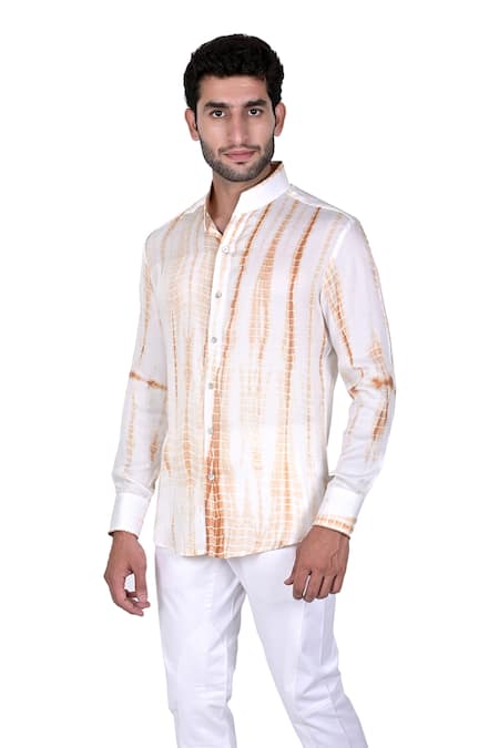 Rohit Kamra Jaipur Silk Dyed Shirt 