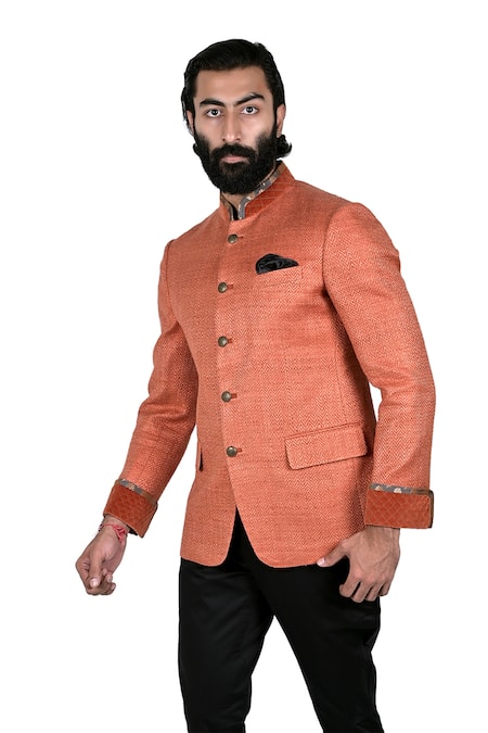 Rohit Kamra Jaipur Quilted Bandhgala 