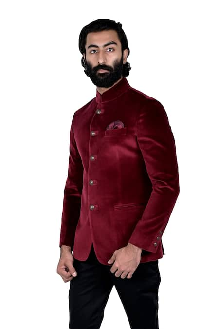 Rohit Kamra Jaipur Velvet Bandhgala 