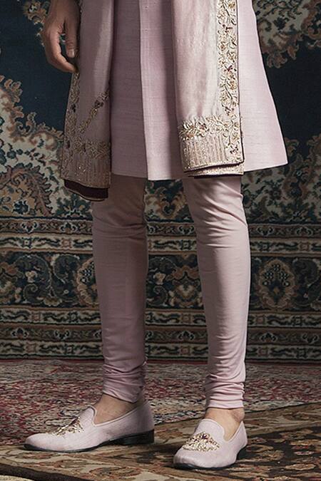 Rachit Khanna_Purple Silk Sherwani Set_Online_at_Aza_Fashions