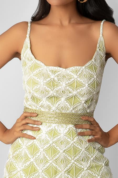 Ritika Mirchandani Embroidered Kurta Sharara Set 