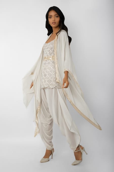 Ritika Mirchandani Embroidered Cape & Dhoti Pant Set 
