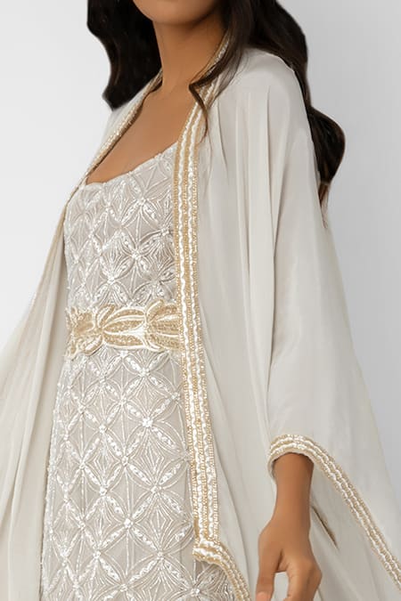 Ritika Mirchandani Embroidered Cape & Dhoti Pant Set 